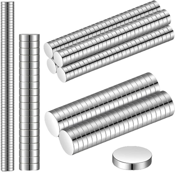 Happy Date 100 Pcs Miniature Magnets Miniature and Model Earth Magnets Heavy Duty Magnets Neodymium Tiny Magnets Mini Cylinder Magnets Small Round Magnets for Crafts and Art Project