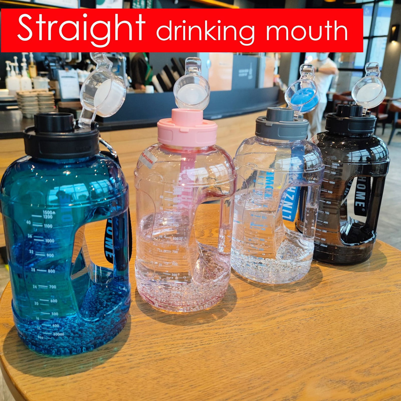 Happy Date 1500ml Large Water Jug ,Sport Water Bottle Big Capacity ...