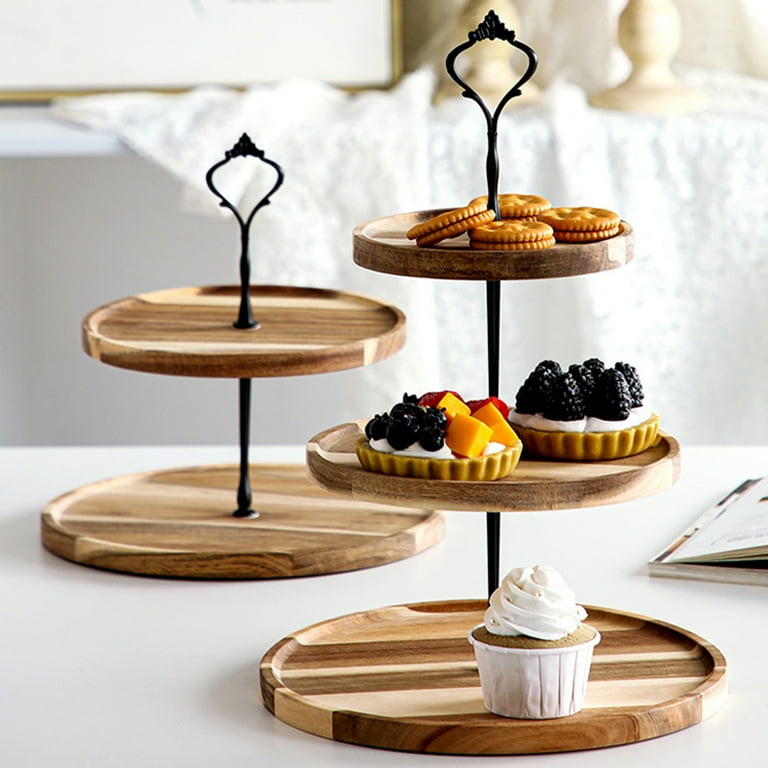 Cake Plate Dessert Serving Tray Tiers Cupcake Stand For Party