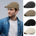 thumbnail image 1 of Happy Date Adjustable Newsboy Hats for Men Flat Cap Mens Cabbie Gatsby Tweed Ivy Fashion Mens Sun Beret Cap, 1 of 2