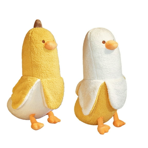 Happy Date Banana Duck Plush Toys Cute Banana Duck Stuffed Animals Plushies Duck Stuffed Animals Cute Sleeping Pillows Gifts for Girls Teens