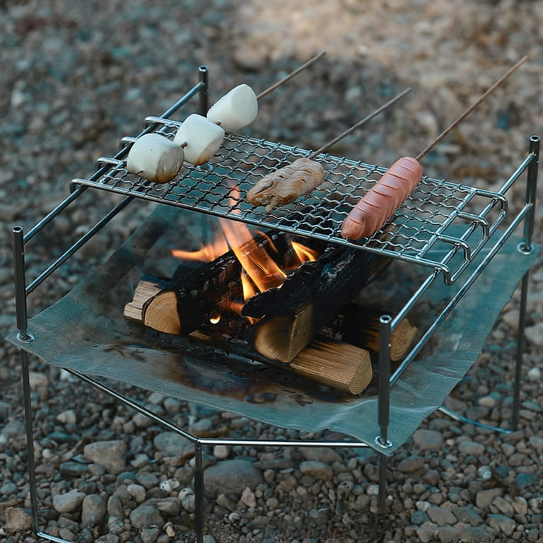 Happy Date Campfire Grill,Stainless Steel Grate,Heavy Duty