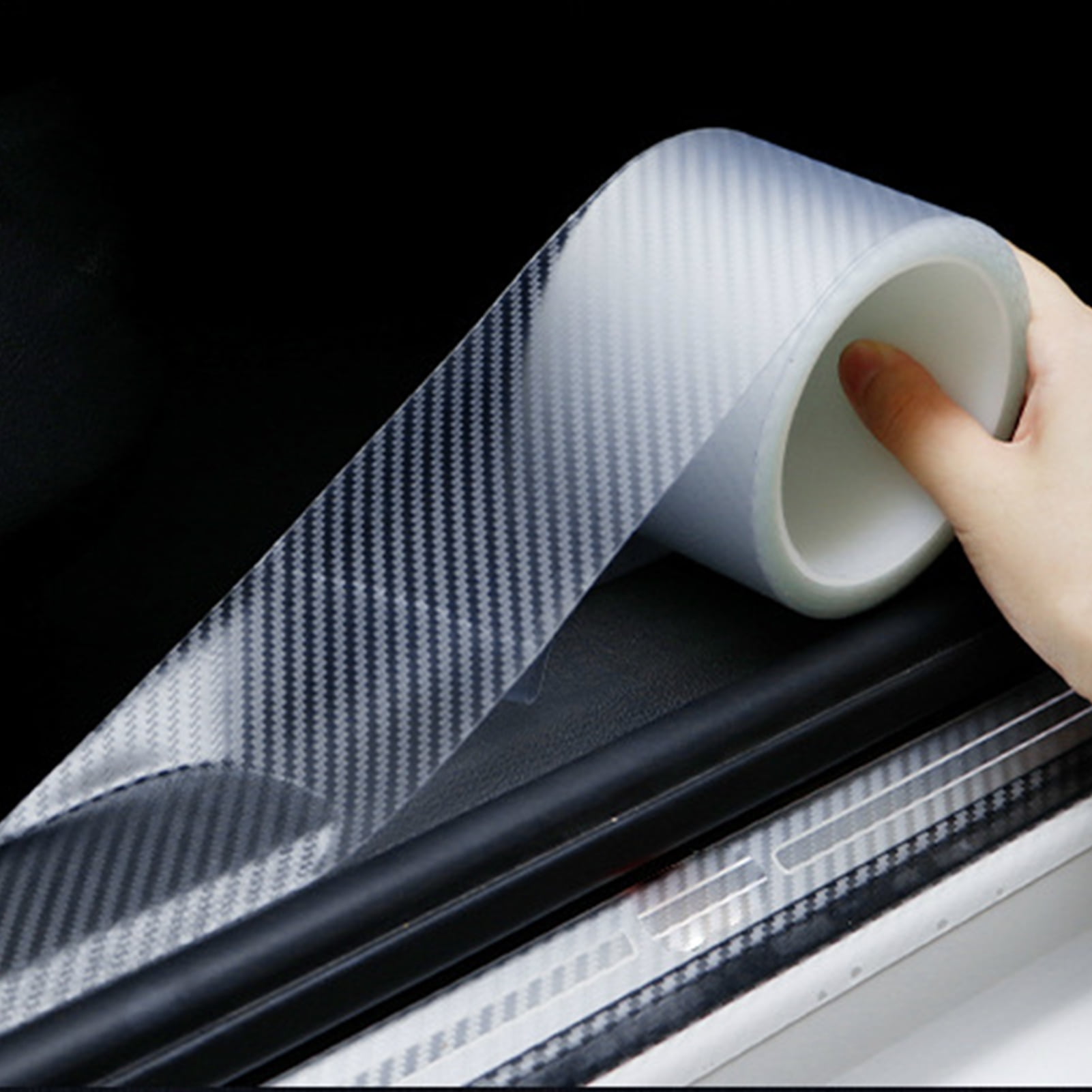 JOYCOURT Car Door Edge Guard - 32.8Ft X 4In Transparent Anti-Collision Strip For Door Sills, Bumpers & Pedals