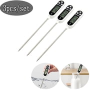 Digital Water Thermometer for Liquid, Candle, Instant Read with Waterproof for Food, Meat, Milk, Long Probe1Pcs/2Pcs/3Pcs