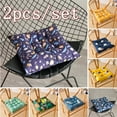 thumbnail image 1 of Happy Date Indoor Outdoor Seat Cushions, All Weather Patio Chair Pads, Patio Furniture Chairs Home Garden Use for Yoga Meditation Living Room Balcony Office Outdoor 16"x16" 2Pcs, 1 of 9