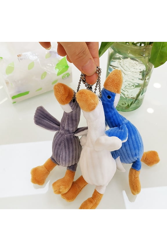 Keychain Cute Cartoon Animal Stuffed Animal Duck Doll Bag Charm With Hook Pendant Key Chain Accessories Friends Gift