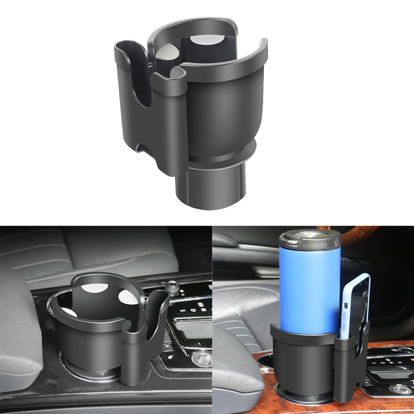 Happy Date Large Car Cup Holder Expander Expandable Car Cup Organizer