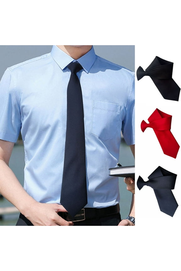 Male Neckties Black, 2 count