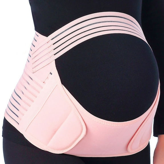 Happy Date Maternity Belt Pregnancy Back Support Back Brace Lightweight Abdominal Binder Maternity Belly Band for Pregnancy,Large Fit Ab