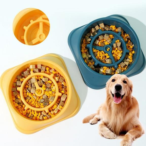 Happy Date Pet Slow Feeder Bowl  Removable Pet Slow Feeder Diet Control Bowl Maze Bowl for Small and Medium-Sized Dogs and Cats