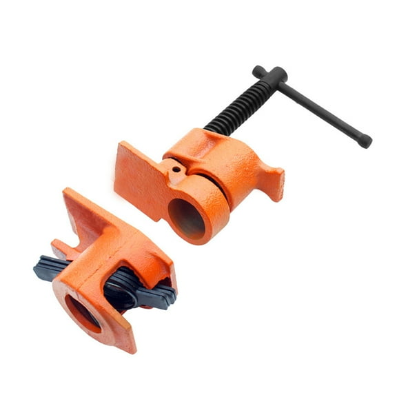 Happy Date Pipe Clamp Set for Bonding Wood,1 Pack of Heavy Duty Cast Iron Quick Release Woodworking Pipe Clamps (1-1/2-Inch)
