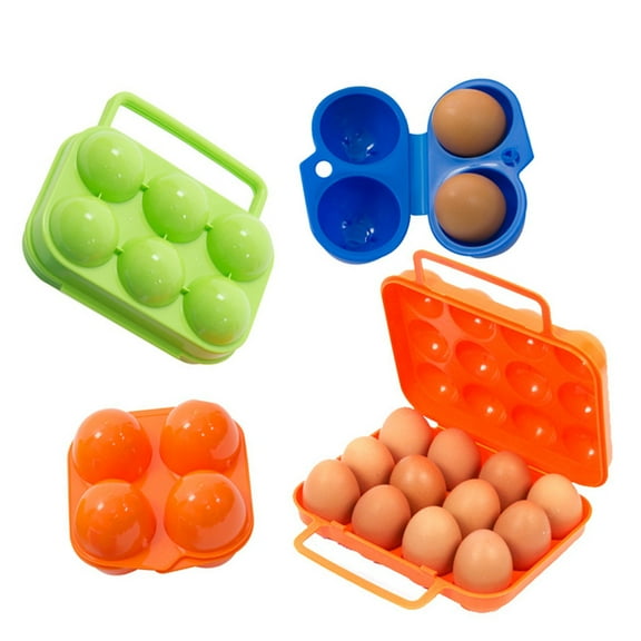 Happy Date Portable Camping Carrier For Eggs Case Box Kitchen Convenient Container Egg Storage Box Container Hiking Outdoor Kitchen Tools