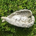 thumbnail image 1 of Happy Date Resin Sleeping Puppy Dog/Cat with Large Angel Wings Pet Memorial Indoor/Outdoor Statue for Lawn and Garden, 4.72 x 1.97 Inches, 1 of 2