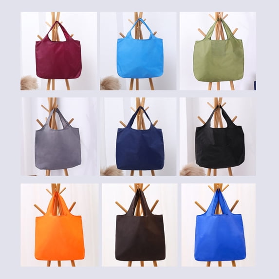 Happy Date Reusable-Grocery-Bags-Foldable-Machine-Washable-Reusable-Shopping-Bags-Colorful Large Folding Reusable Bags Totes Storage Bag Sturdy Lightweight Polyester Fabric