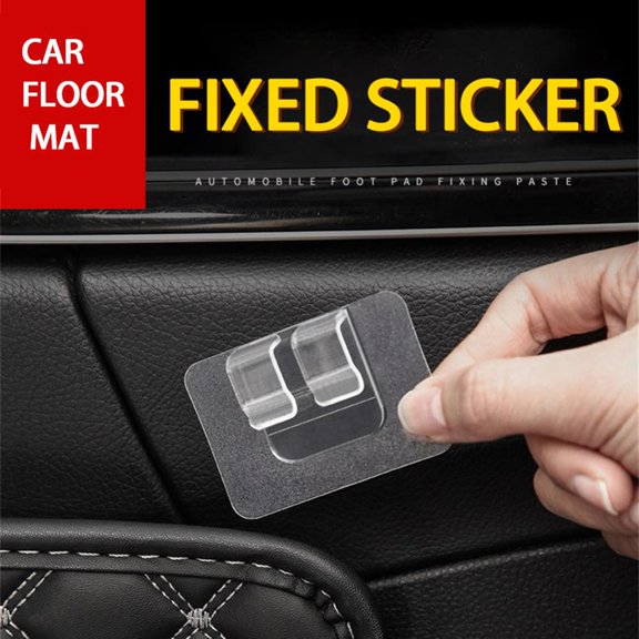 Happy Date Self-adhesive Invisible Simple Installation Fixing Clip Car Foot Mats Anti-skid Sticker Auto Accessories