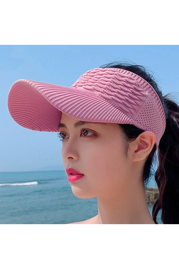 Simplicity Women's UPF 50+ UV Protection Wide Brim Beach Sun Visor Hat