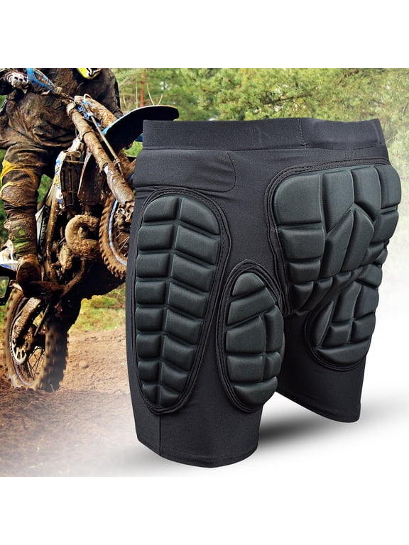 Skating Padded Shorts Protective Hip Butt and Tailbone, Snowboard Protective Gear Adult Armor Impact Shorts