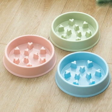 Happy Date Slow Feeder Dog Bowl Anti Gulping Healthy Eating Interactive Bloat Stop Fun Alternative Non Slip Dog Slow Food Feeding Pet Bowl Slow Eating Healthy Design for Dogs