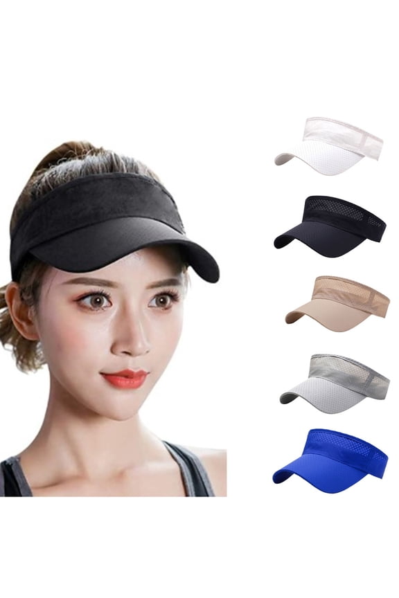 Sun Visor Men Women Mesh Adjustable Baseball Cap Sports Tennis Golf Running Hat