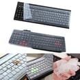 thumbnail image 1 of Happy Date Transparent Desktop Computer Keyboard Cover For PC 104/107 Keys Standard Keyboard Dustproof Waterproof Keyboard Protector, 1 of 8