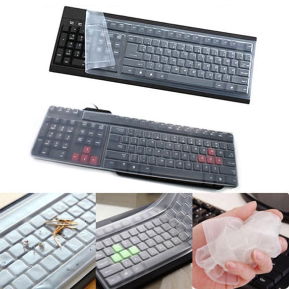 Happy Date Transparent Desktop Computer Keyboard Cover For PC 104/107 Keys Standard Keyboard Dustproof Waterproof Keyboard Protector