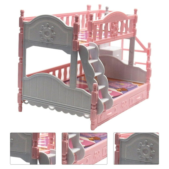 Happy Date Trundle Doll Bunk Bed with Bedding Ladder and Free Personalization Kit (fits Dolls)