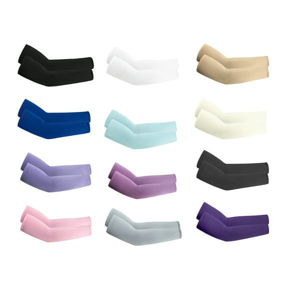 Happy Date UV Sun Arm Sleeves for Men Women Youth Cooling Sleeve Cover for Cycling Driving Running Riding Fishing Golfing and Outdoor Sports