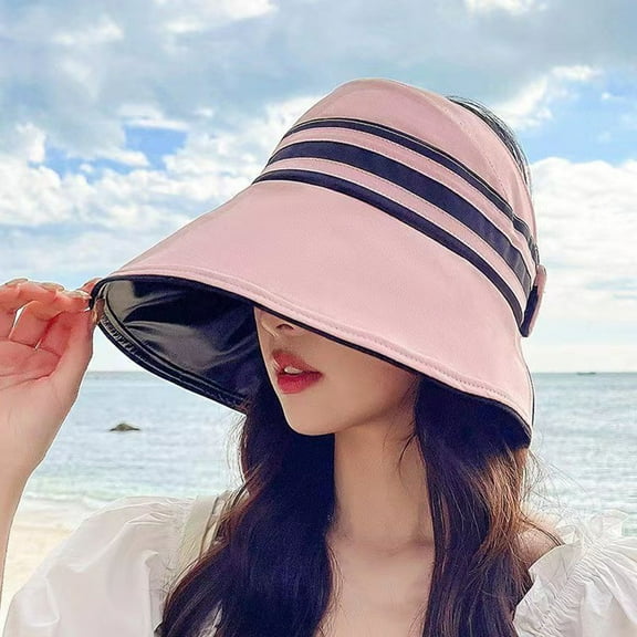 Happy Date Wide Brim Straw Sun Hat 50 UV Protection Foldable Panama Fedora Cloche Summer