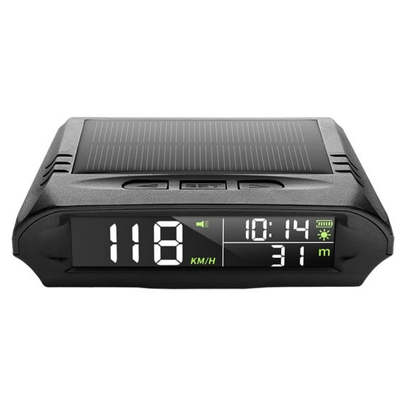 Happy Date Wireless Car HUD Head-up Solar Display Powered Windscreen Projector Digital Speedometer Speed Display Universal Overspeed Alarm