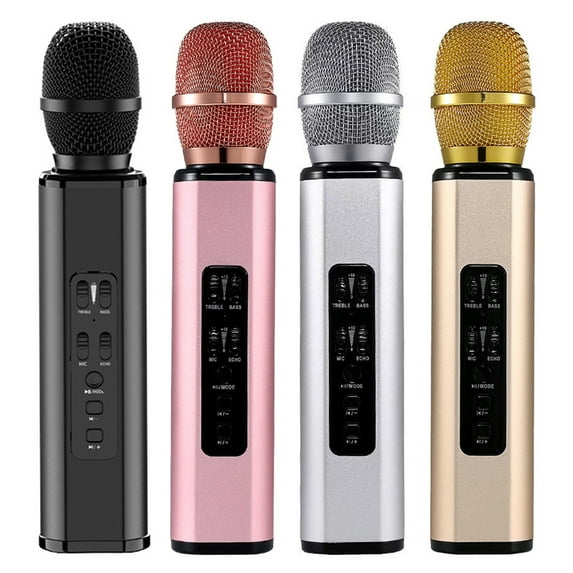 Happy Date Wireless Karaoke Microphone Bluetooth Handheld Portable Speaker Home KTV Player for Party Live Show