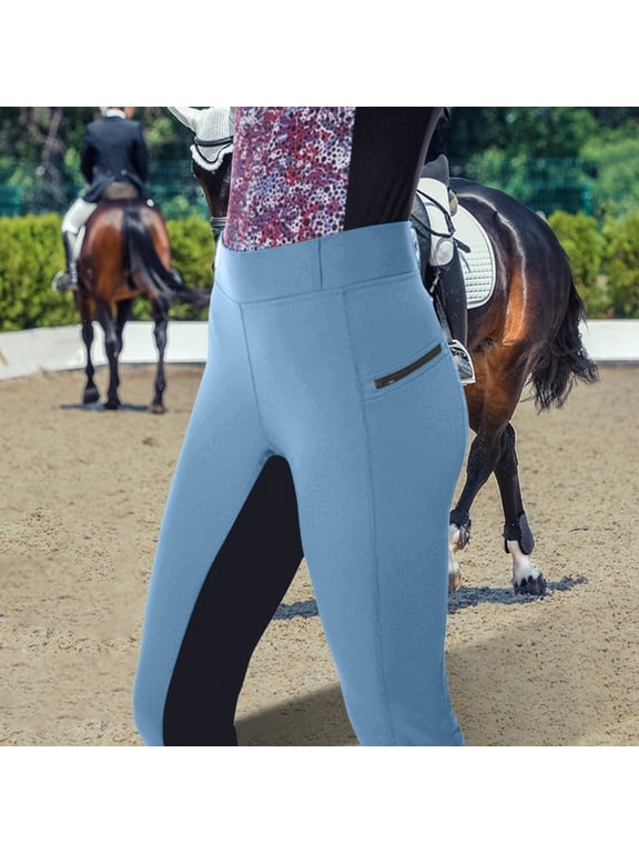 Women's Horse Riding Pants Exercise High Waist Breeches Sport Riding Equestrian Trousers Yoga Leggings Tights
