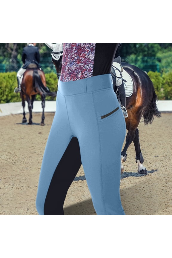 Women's Horse Riding Pants Exercise High Waist Breeches Sport Riding Equestrian Trousers Yoga Leggings Tights