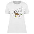 thumbnail image 1 of Happy Day Dog Digging T-Shirt Women -Image by Shutterstock, Female Large, 1 of 2