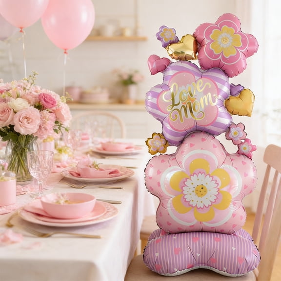 Happy Day Foil Balloons Decorative Display for Home Party Events Celebration Festive Decor