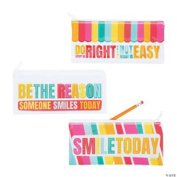 Happy Day Pencil Cases, Birthday, Stationery, 12 Pieces