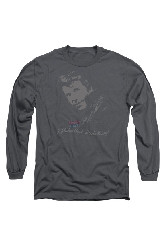 Happy Days - Cool Fonz - Long Sleeve Shirt - Small