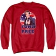 thumbnail image 1 of Happy Days Fonz For Prez Adult Crewneck Sweatshirt Red, 1 of 1