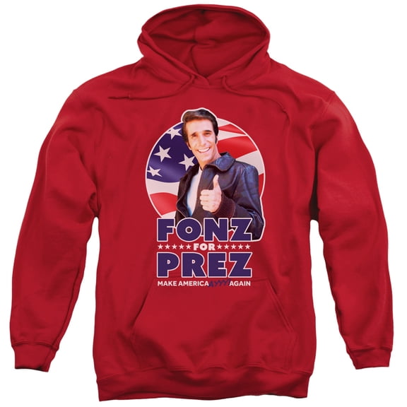Happy Days - Fonz For Prez - Pull-Over Hoodie - Small
