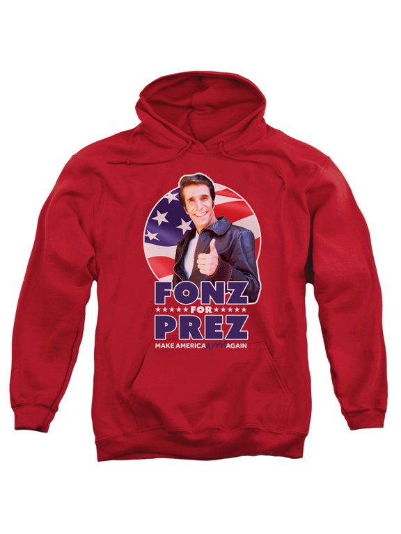 Happy Days - Fonz For Prez - Pull-Over Hoodie - XXX-Large