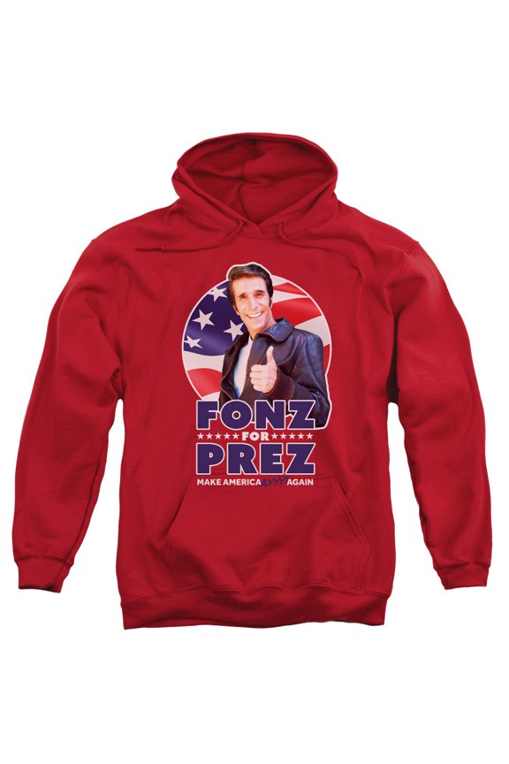 Happy Days - Fonz For Prez - Pull-Over Hoodie - XXX-Large