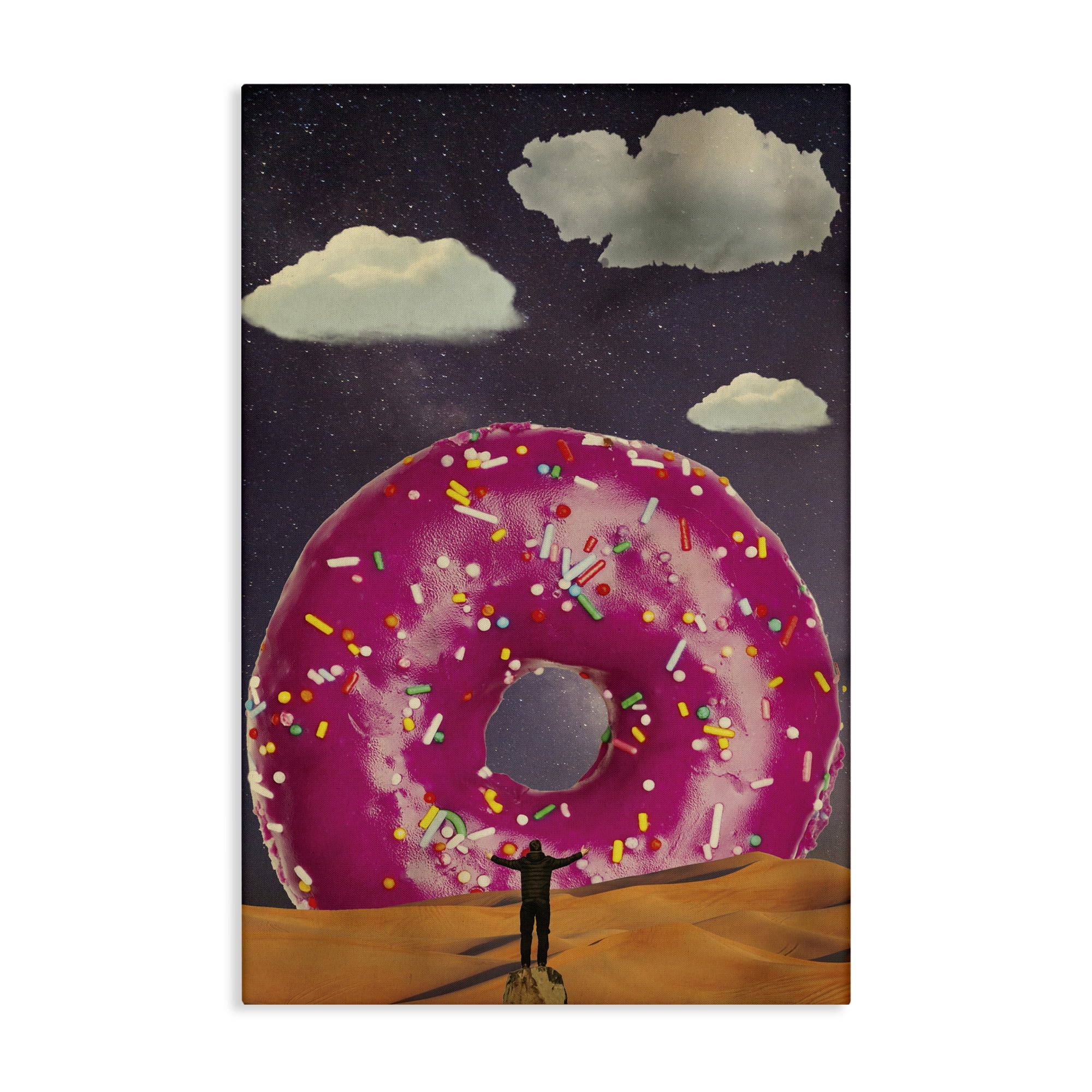 Happy Days Giant Donut Canvas Wall Art, design by Elo Marc
