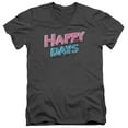 thumbnail image 1 of Happy Days - Happy Days Logo - Slim Fit V Neck Shirt - Large, 1 of 2