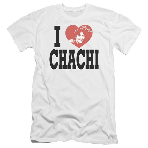 Happy Days - I Heart Chachi - Premium Slim Fit Short Sleeve Shirt - X-Large