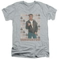 thumbnail image 1 of Happy Days Innovator Adult V-Neck 30/1 T-Shirt Athletic Heather, 1 of 1