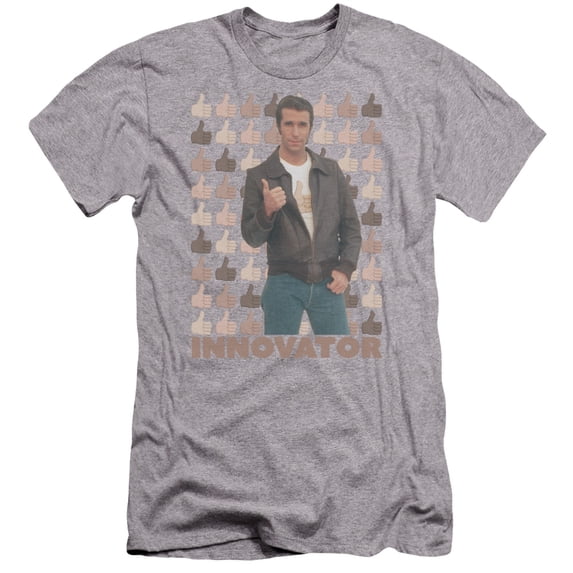 Happy Days - Innovator - Premium Slim Fit Short Sleeve Shirt - Medium