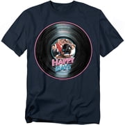 Happy Days Mens On The Record T-shirt XX-Large Navy
