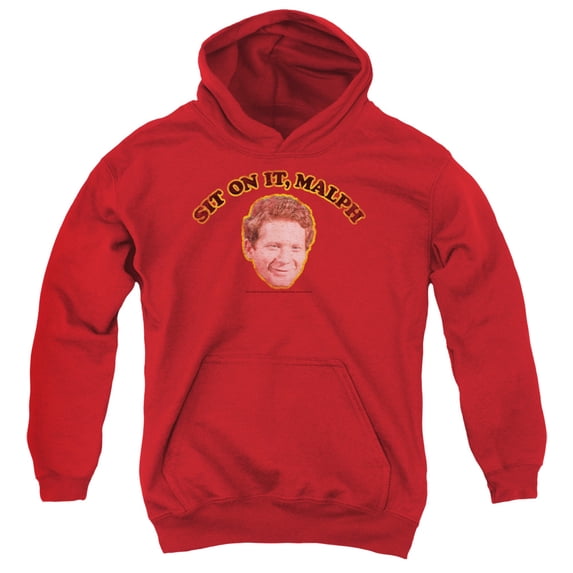 Happy Days Sit On It Malph Youth Pullover Hoodie Sweatshirt Red
