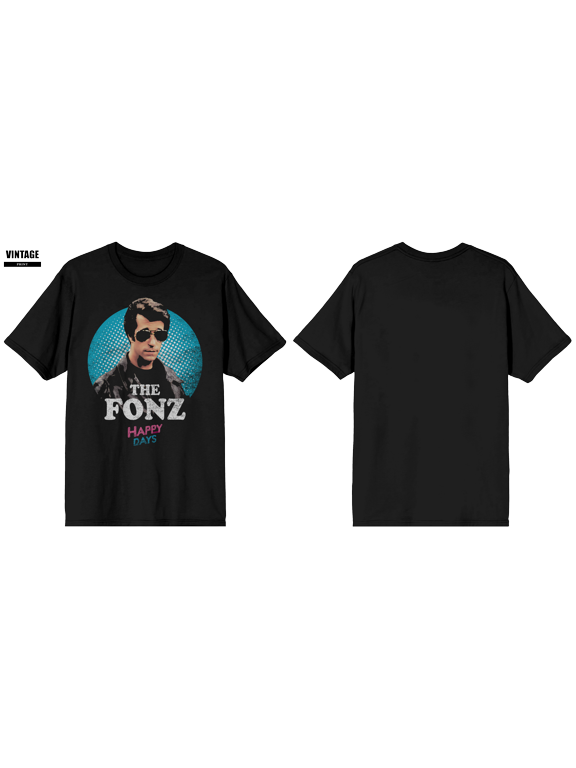 Happy Days The Fonz Graphic Tee for Adult Fans-Large