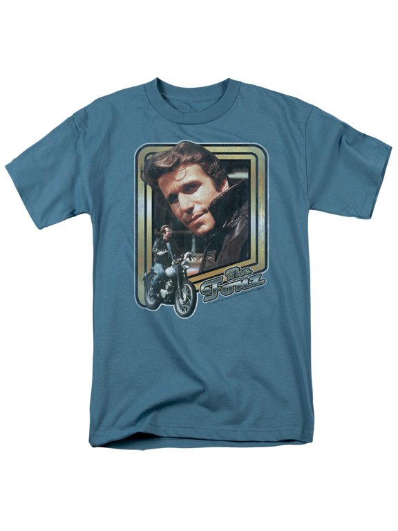 Happy Days Men's The Fonz T-shirt Small Slate