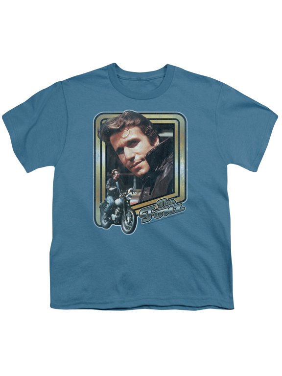 Happy Days The Fonz Youth 18/1 T-Shirt Slate
